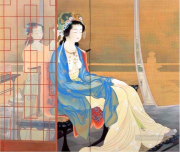 150の主題の芸術作品 Painting - 楊貴妃 1922年 上村松園 日本